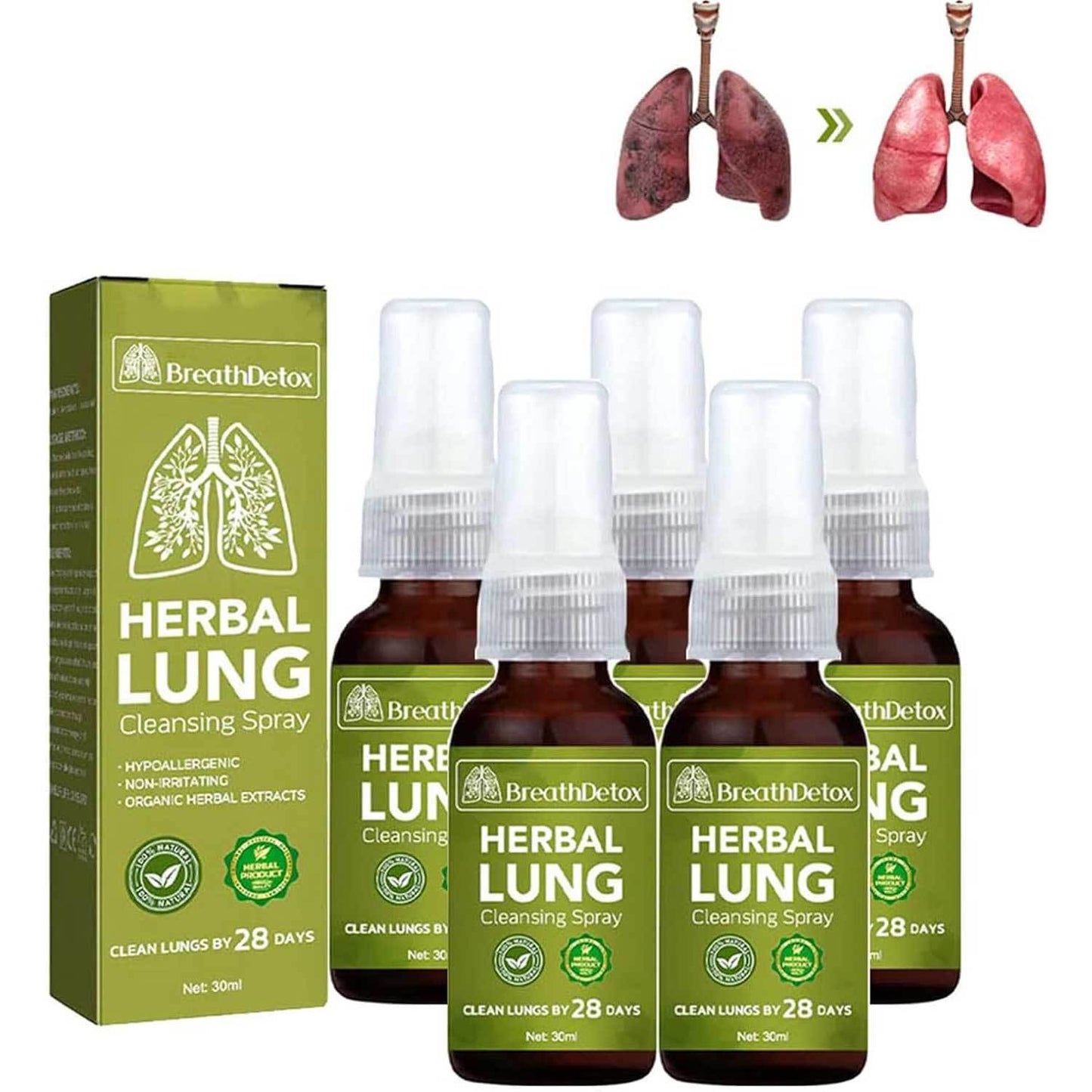 BreathDetox gerbal lungespray til rensing av lungene