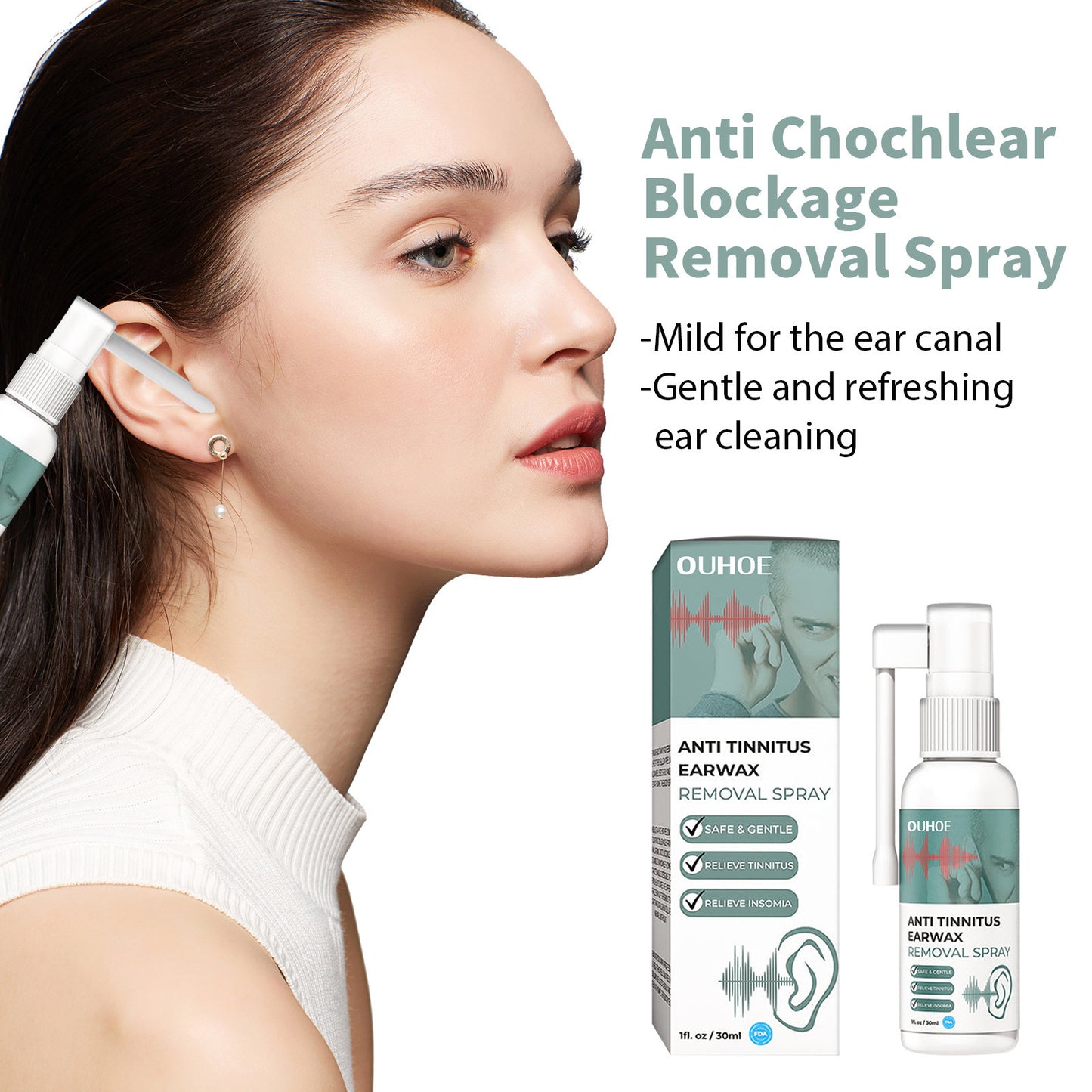 Tinnitus Relief Spray - rask og naturlig ørepleie