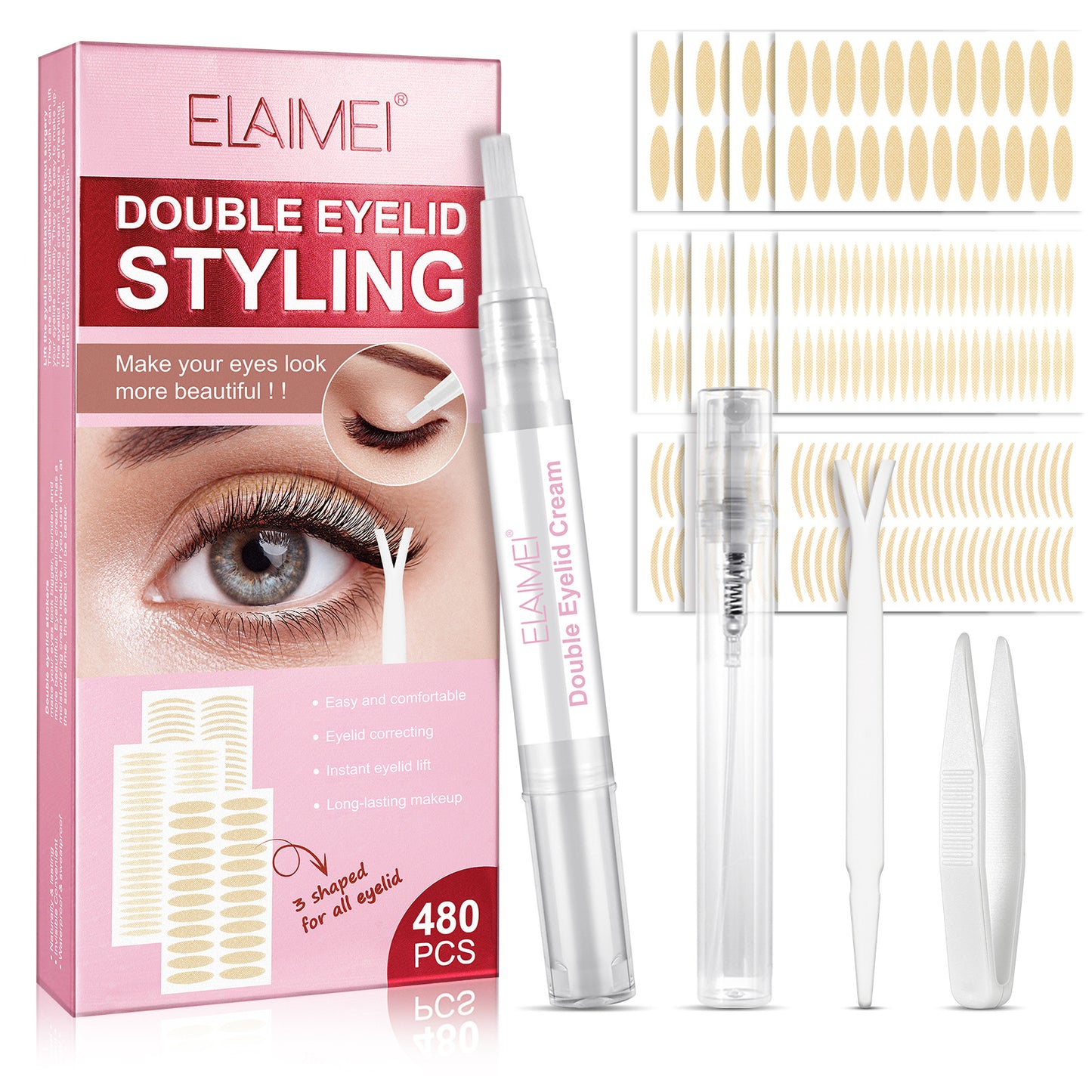 Double eyelid invisible stickers (480 stickers )