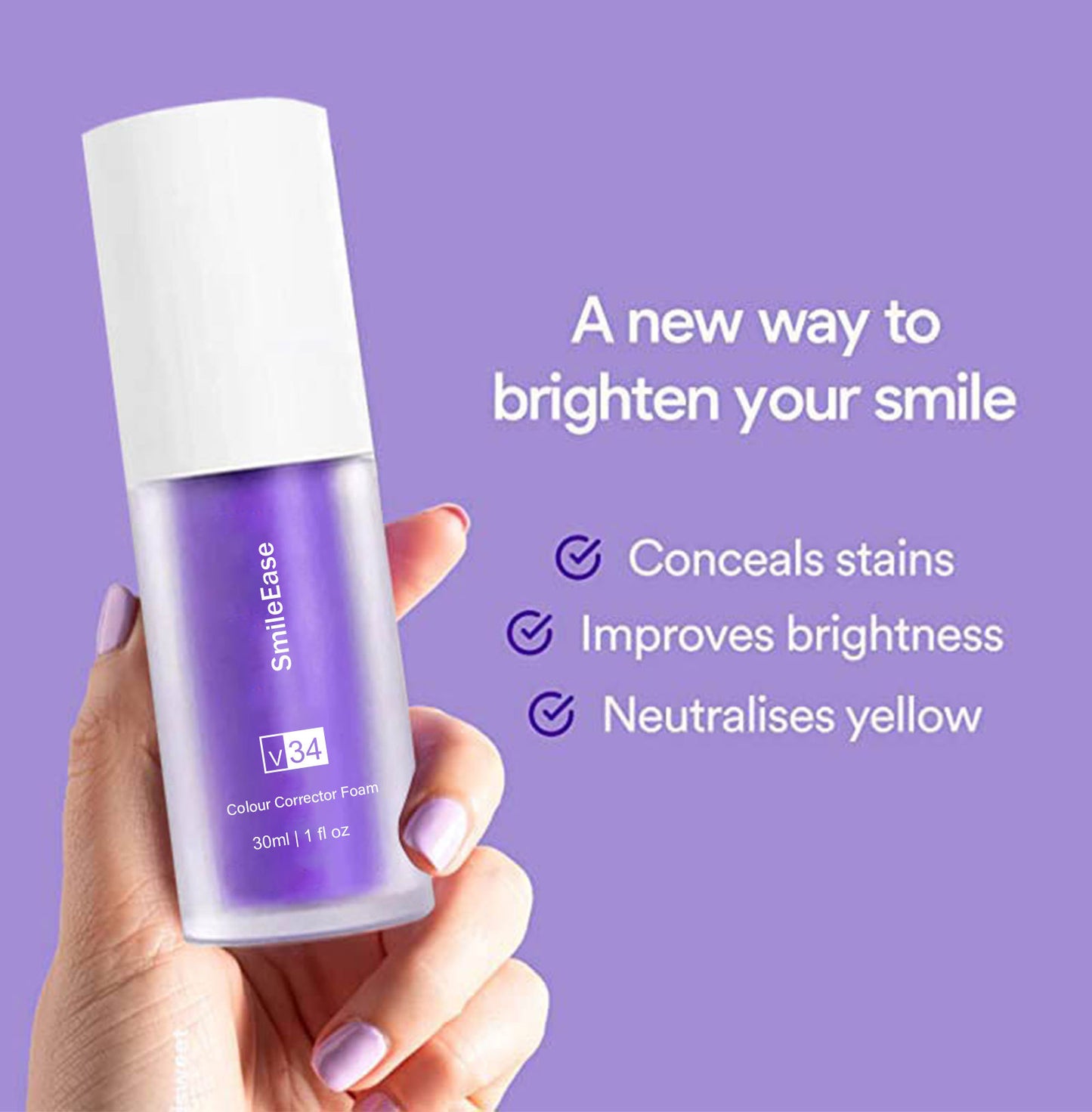 V34 Teeth Whitening Purple Toothpaste