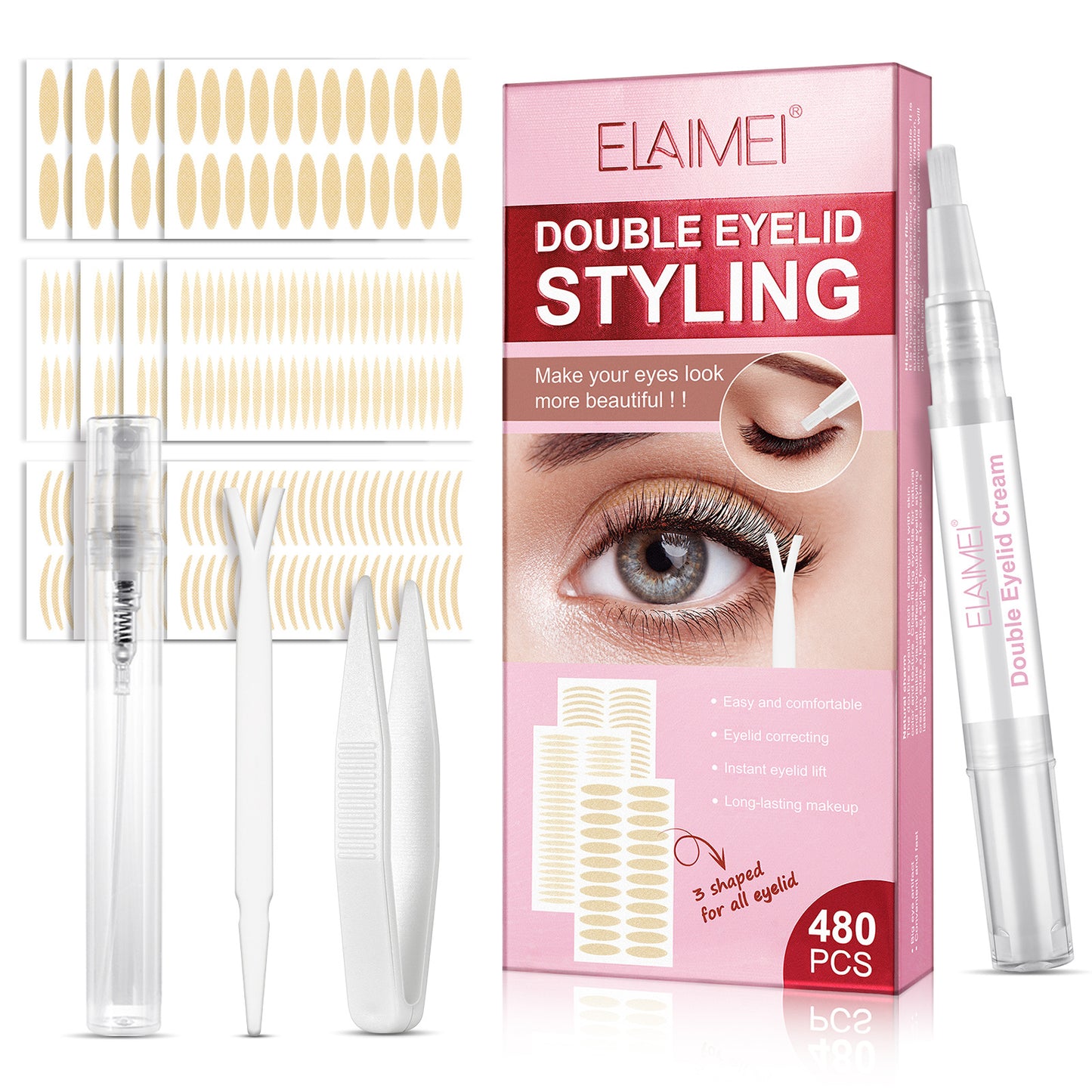 Double eyelid invisible stickers (480 stickers )